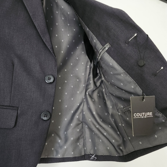FABIAN Couture 1910 BOY’s Power Stretch Suit Separates in Charcoal - BLAZER 6B - Picture 12 of 16